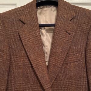 Made in USA Polo University Club Wool Glen Plaid Sport Coat